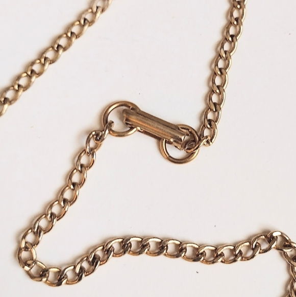 💙 Vintage MCM Crushed Blue Ice Bubble Bead Gold Necklace Earrings Set - Picture 6 of 9